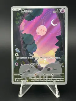 Munna 116/086 Holo Illustration Rare Black Bolt Pokemon NM - Image 1