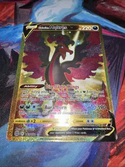 Pokemon Galarian Moltres V Secret Rare Full Art Holo 183/172 Brilliant Stars - Image 1