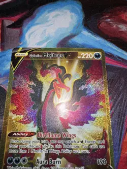 Pokemon Galarian Moltres V Secret Rare Full Art Holo 183/172 Brilliant Stars - Image 3