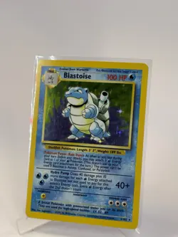 Pokemon Blastoise Base Set Holo Rare 2/102 100 HP Wizards of the Coast 1999 - Image 1