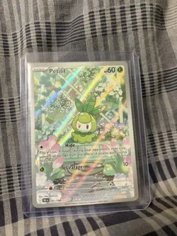 Pokemon TCG Illustration Rare Petilil SV: Black Bolt 091/086 Holo Full Art Eng - Image 1