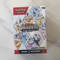 Pokemon Scarlet & Violet Prismatic Evolutions Booster Bundle Box 6 Packs Eevee - Image 1