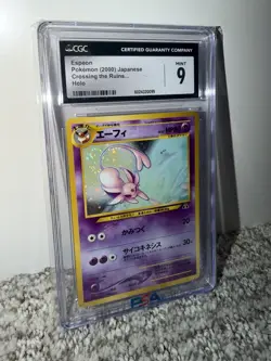 CGC 9 Espeon Holo Rare #20 Crossing the Ruins Japanese 2000 Pokemon TCG - SWIRL - Image 1