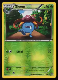 Gloom 2/98 Reverse Holofoil Pokemon TCG XY - Ancient Origins LP - Image 1