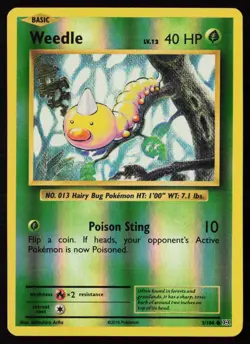 Weedle 5/108 Reverse Holofoil Pokemon TCG XY - Evolutions LP - Image 1