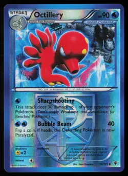 Octillery (Team Plasma) 19/101 Reverse Holofoil Pokemon TCG Plasma Blast LP - Image 1