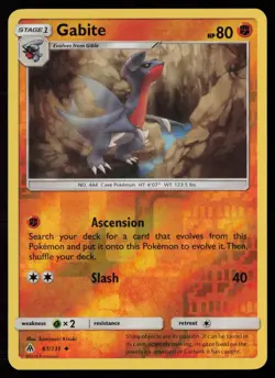Gabite 61/131 Reverse Holofoil Pokemon TCG SM - Forbidden Light LP - Image 1