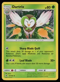 Dartrix - (Cosmos Holo) 010/149 Holofoil Pokemon TCG Blister Exclusives LP - Image 1