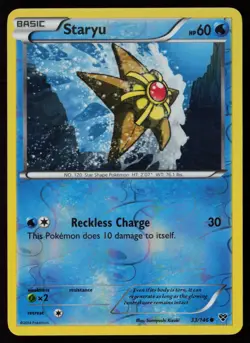 Staryu 33/146 Reverse Holo Pokemon TCG XY Base Set LP - Image 1
