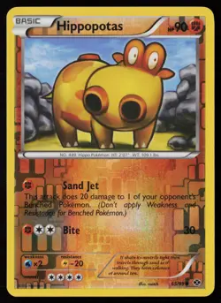 Hippopotas 65/99 Reverse Holofoil Pokemon TCG Next Destinies LP - Image 1