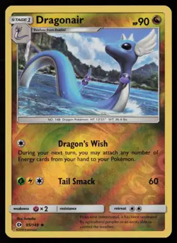 Dragonair 95/149 Reverse Holofoil Pokemon TCG SM Base Set LP - Image 1