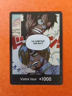 ONE PIECE CARD GAME HOLO CARTE FRANCAISE DON FR JCC NM - Image 1