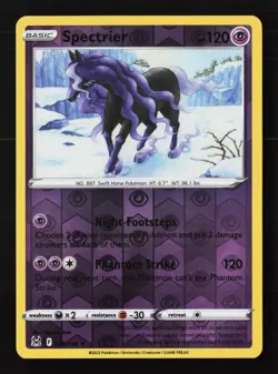 Spectrier 081/196 Reverse Holo Pokemon TCG SWSH11: Lost Origin NM - Image 1