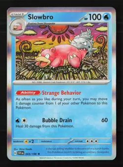 Slowbro 043/198 Shinji Kanda Holo Pokemon TCG SV01: Scarlet & Violet Base Set LP - Image 1