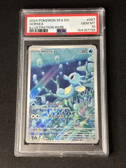 Horsea PSA 10 GEM MINT 067/064 Shrouded Fable Pokemon Illustration Rare 067 - Image 1