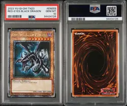 Konami Yu-Gi-Oh! Red-Eyes Black Dragon QC Secret Rare TN23-EN003 PSA 10 - Image 3