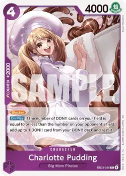 One Piece TCG - [EB-03-EB03-035] - Charlotte Pudding (Foil) Extra Booster: On... - Image 1