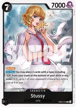 One Piece TCG - [EB-03-EB03-043] - Stussy (Foil) Extra Booster: One Piece Her... - Image 1