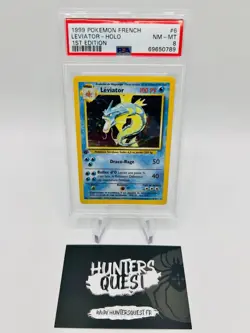 Carte Pokemon Leviator Holo Set de Base edition 1 6/102 PSA 8 Wizards fr 1999 - Image 1