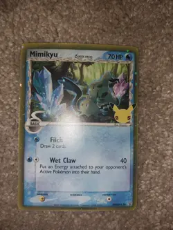 2021 Pokemon Celebrations Mimikyu Black Star Promo Holo 25th Anniversary SWSH136 - Image 1