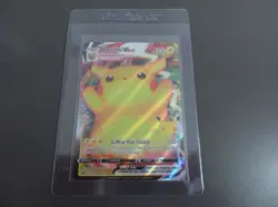 Pokemon Pikachu TCG VMAX SWSH062 Celebrations Full Art Black Star Promo NM/M - Image 1