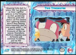 topps Pokemon The Movie 2000 Holo Foil #43 Two Treasures - Image 2