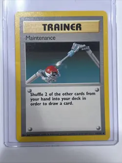 Pokemon Cards: Base Set 1st Edition Uncommon: Maintenance 83/102 - Image 1