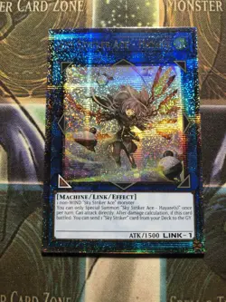 *** SKY STRIKER ACE - HAYATE *** QUARTER CENTURY ALTERNATE ART RA01-EN040 YUGIOH - Image 1