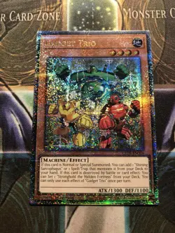 *** GADGET TRIO *** QUARTER CENTURY SECRET RARE LEDE-EN004 QCR YUGIOH! - Image 1