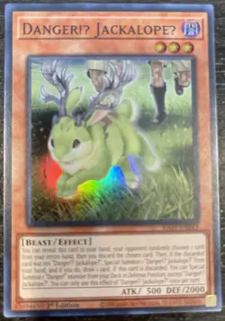 Danger!U JackalopeU 1st Edition Super Rare RA01-EN013 Yu-Gi-Oh! - Image 1