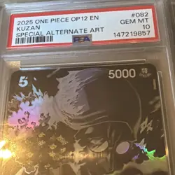 2025 ONE PIECE OP12-LEGACY OF THE MASTER KUZAN SPECIAL ALTERNATE ART PSA 10 - Image 2