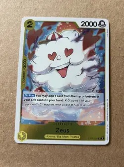 One Piece A Fist of Divine Speed - Zeus - Rare Foil - OP11-106 - Image 1
