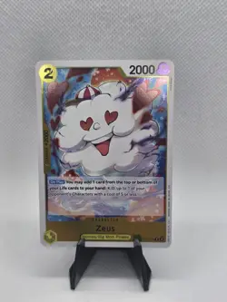 Zeus A Fist Of Divine Speed OP11-106 R Foil One Piece CCG - - Image 1