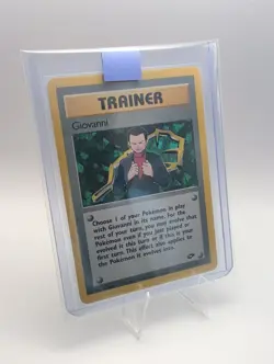 Giovanni - 104/132 Regular Rare English Gym Challenge Pokemon Card LP - Image 3