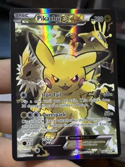 #3 Pikachu EX XY124 Black Star Promo 2016 Full Art Holo Rare Pokemon Card TCG - Image 5