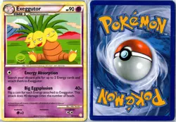 Pokemon Card - Exeggutor 18/123 HeartGold & SoulSilver Rare Heavily Played - Image 3