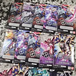 (14) X Newtype Rising Steel Requiem ARIA Gundam Card Game Pack Boosters GD01 - Image 2