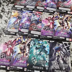 (14) X Newtype Rising Steel Requiem ARIA Gundam Card Game Pack Boosters GD01 - Image 3