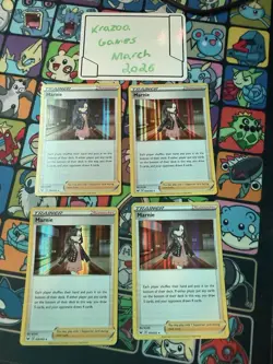 4x Marnie 169/202 Sword & Shield Base Set Holo Rare Pokemon Card NM (Playset) - Image 1