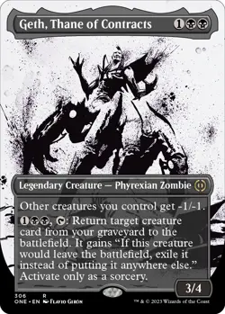 Geth, Thane of Contracts (Showcase) - Foil NM MTG Phyrexia: All Will Be One - Image 1