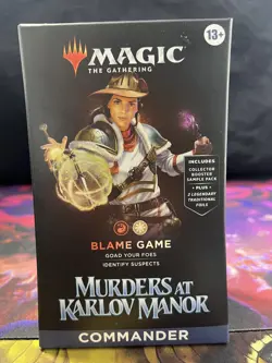 Murders at Karlov Manor Commander Deck - Blame Game MTG Brand New Sealed - Image 1