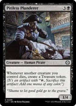 Pitiless Plunderer LCC 208 MTG Commander: The Lost Caverns of Ixalan Uncommon... - Image 1