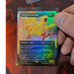 Traveling Chocobo - #406 (Borderless) (Foil) Rare Creature Final Fantasy - Mtg - Image 1