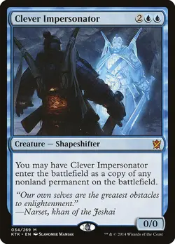 Clever Impersonator Khans of Tarkir Normal NM - Image 1