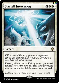 Foil Starfall Invocation - 34 - NM - Bloomburrow - Image 1