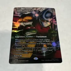 MTG Raph's Jitte Alternative Art Foil Mythic M 019 - TMNT - Image 1