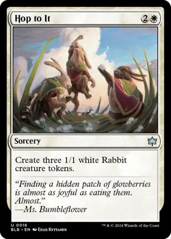 Hop to It BLB 16 MTG Bloomburrow Uncommon Foil EN NM - Image 1
