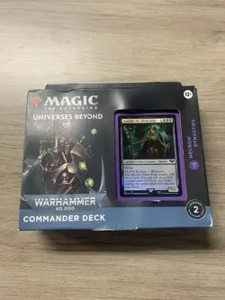 MTG Universes Beyond Warhammer 40K Necron Dynasties Commander Deck - Image 1