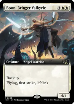 Boon-Bringer Valkyrie (Extended Art) Rare March of the Machine 343 NM MTG TCG - Image 1