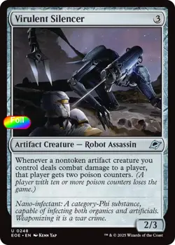 Foil Virulent Silencer - 248 - NM - Edge of Eternities - Image 1